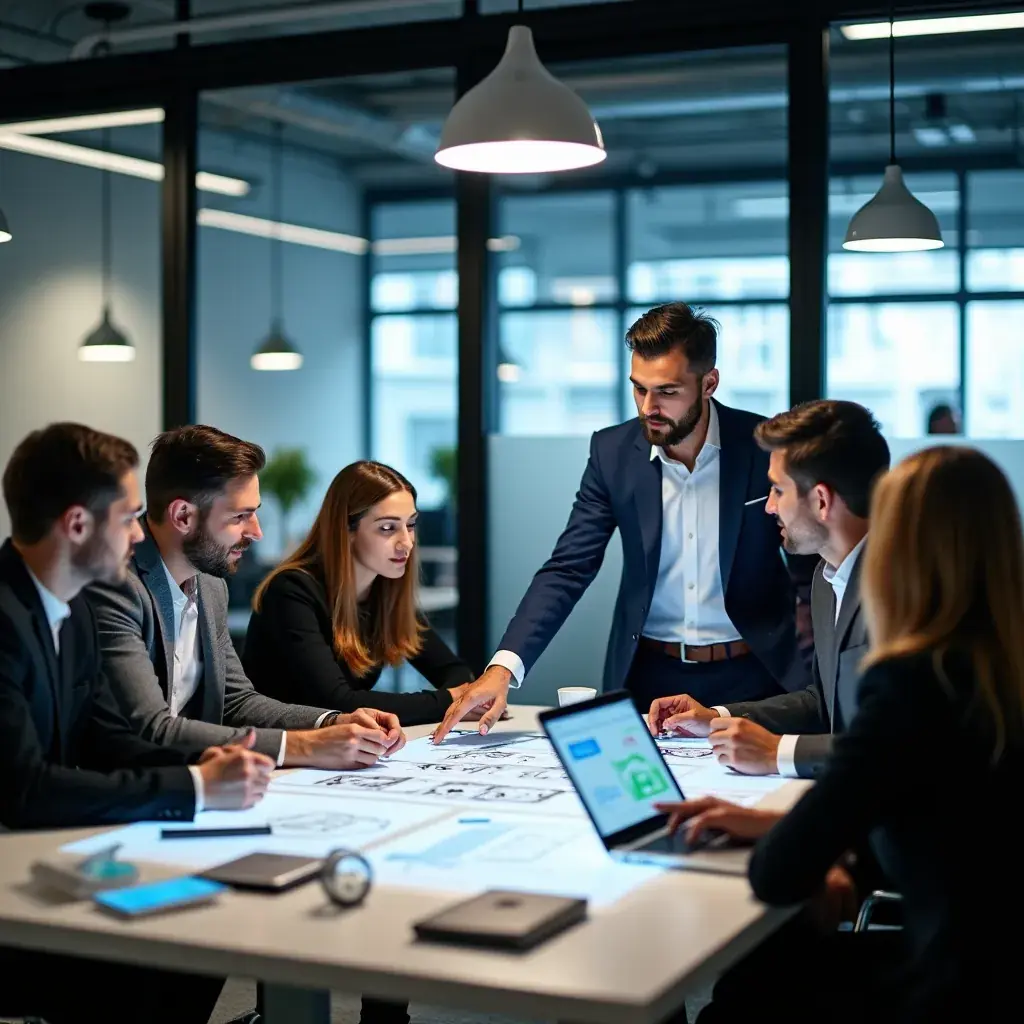 Grafico che illustra un diagramma organizzativo di un'impresa