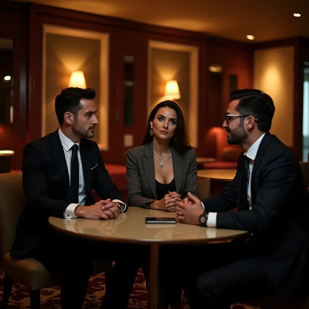 Incontro tra consulenti e clienti per discutere obiettivi aziendali